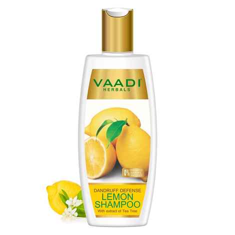 Vaadi Herbals Dandruff Defense Lemon Shampoo with Tea Tree Extract (350 ml)