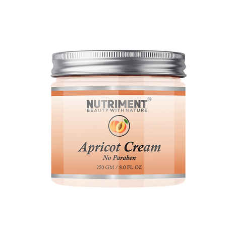 Buy Nutriment Apricot Cream for Moisturizing Glowing Skin, Paraban Free 250gram Suitable for all skin types - Purplle