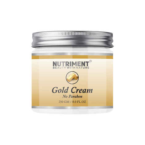 Buy Nutriment Gold Cream for Moisturizing Glowing Skin, Paraban Free 250gram Suitable for all skin types - Purplle