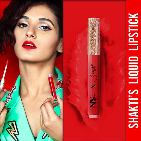 Buy Shakti By NY Bae Liquid Lipstick | Red | Matte | Hydrating - Smashing Slam 16 (2.7 ml) - Purplle