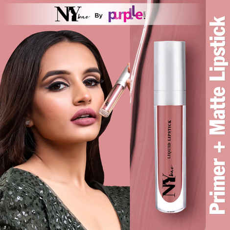 Buy NY Bae Confessions Of A Lip-a-holic Liquid Lipstick | Primer + Matte | Nude Brown | Moisturizing | Long Lasting | Ladies Night 6 (4.5 ml) - Purplle