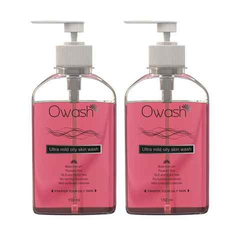 Owash Ultra Mild Oily Skin Wash - Pack Of 2, 150Ml Each