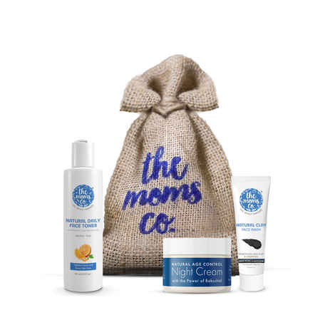 Buy The Moms Co. Cleanse Tone Moisturize Trial Bag - Purplle