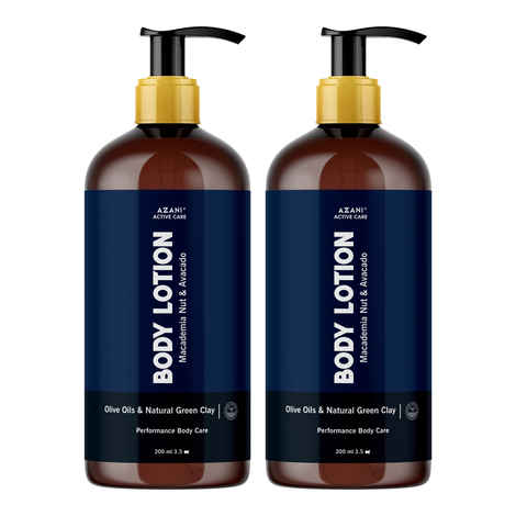 Buy Azani Active Care Shea Butter & Macadamia Nut Body Lotion for Dry & Sensitive Skin (Women & Men) | Long Lasting & Natural - 400 ml - Purplle
