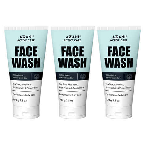 Buy Azani Active Care Face Wash to Detoxify, Deep Cleanse, Soothe & Brighten Skin, Fight Acne, Clear Pores & Anti Microbial for Men & Women - (300 g) - Purplle