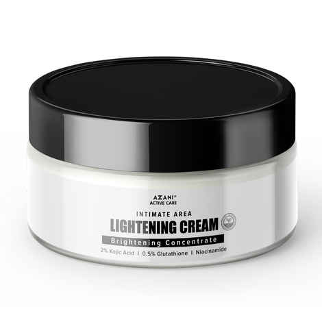 Buy Azani Active Care Intimate Area Lightening & Whitening Cream-(50 g) | Underarm, Bikini Area, Neck, Hip, Thigh, Intimate Area, Elbow | Intense Dark Spot Removal | 2% Kojic Acid, Niacinamide | Women & Men - Purplle