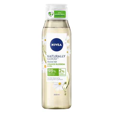 Buy NIVEA Naturally Good Body Wash, Orange Blossom & Oil Shower Gel, No Parabens, Vegan Formula, 98% Natural Origin Ingredients for Gentle Cleansing, (300 ml) - Purplle