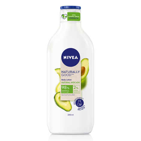 Buy NIVEA Naturally Good, Natural Avocado Body Lotion, For Normal to Dry Skin, No Parabens, 98% Natural Origin Ingredients, (200 ml) - Purplle