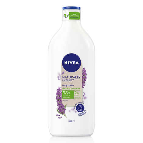 Buy NIVEA Naturally Good, Natural Lavender Body Lotion, For Dry Skin, No Parabens, 98% Natural Origin Ingredients (350 ml) - Purplle