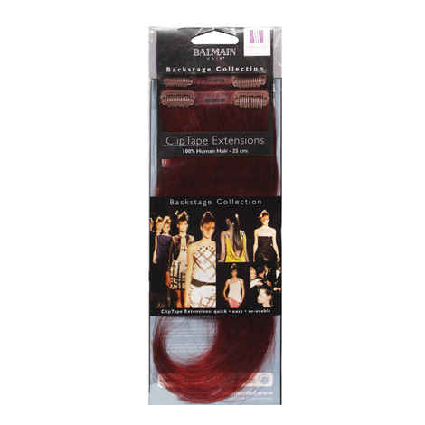Buy Balmain Paris Hair Couture Clip Tape Extensions - Human Hair Chilli - 25cm - Purplle