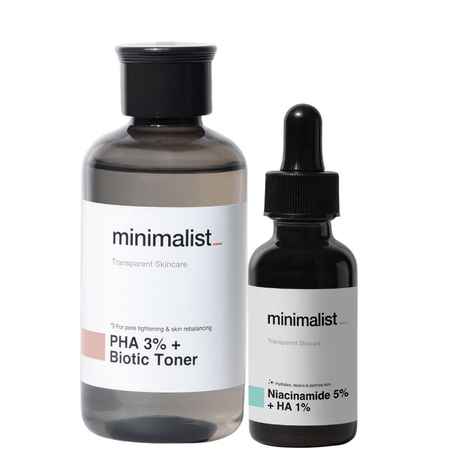Buy Minimalist Daily Pore Care Kit For Cleansing & Minimizing Open Pores - Purplle