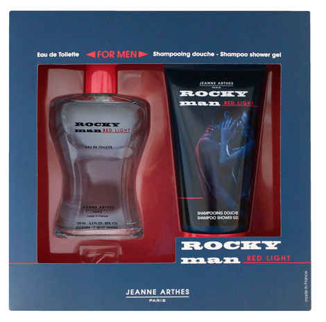 Buy Jeanne Arthes Rocky Red Light Gift Set(Eau de Toilette 100 + Shampoo 150ml) - Purplle