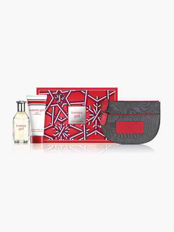 Buy Tommy Hilfiger Girl Favorite Things Set (Eau de Toilette 50ml + Body Wash 100ml + Cosmetic Pouch) - Purplle