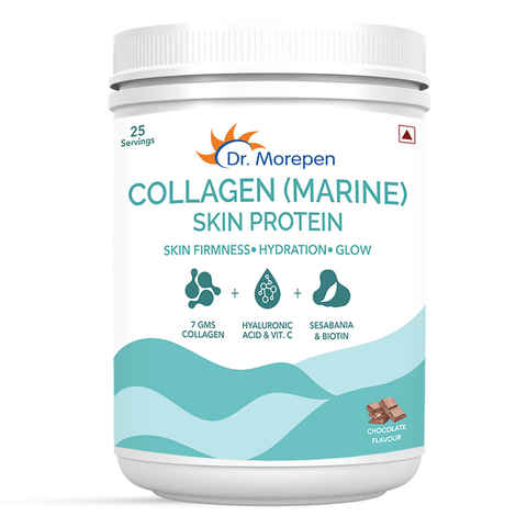Buy DR. MOREPEN Marine Collagen Skin Protein Powder With Hyaluronic Acid, Vitamin C, Sesabania & Biotin - 240g - Purplle