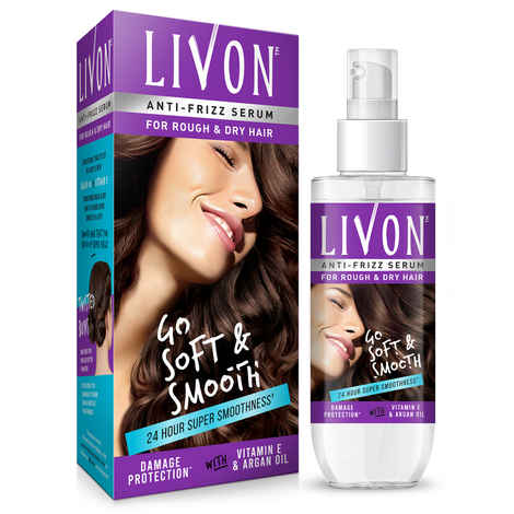 Buy Livon Hair Serum for Dry and Rough Hair | 24-hour frizz-free Smoothness | with Moroccan Argan Oil & Vitamin E | 100 ml - Purplle