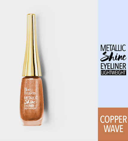 Buy Blue Heaven Metallic Shine Eyeliner Copper Wave 4 (8 ml) - Purplle