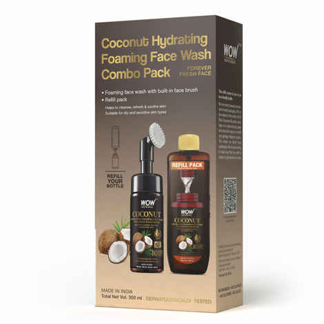 Buy WOW Skin Science Coconut Foaming Face Wash Combo Pack- 350mL - Purplle