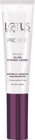 Buy Lotus Make-Up Proedit Silk Touch Glow Strobe Moisturizer Cream Pink | Vitamin E | Dewy finish | 15g - Purplle
