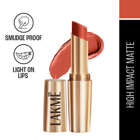 Lakme 9TO5 Primer + Matte Lip Color Brick Blush 3.6 gm