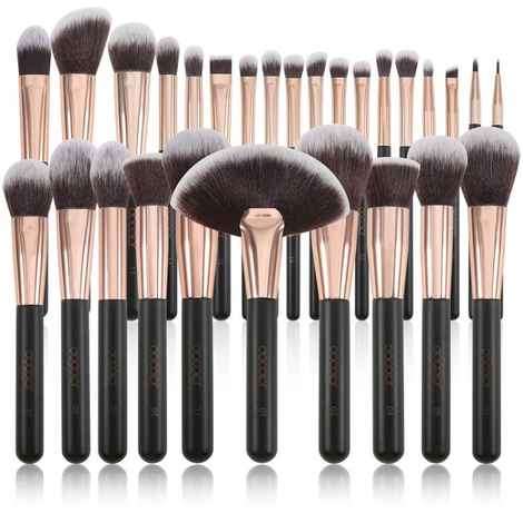 Buy Docolor Makeup Brushes 28 Piece Professional Makeup Brush Set Premium Cosmetics Brushes Synthetic Kabuki Foundation Brush Blending Face Liquid Powder Cream Blush Concealers Eye Shadows Make Up Brushes (Docolor-DC2813) - Purplle