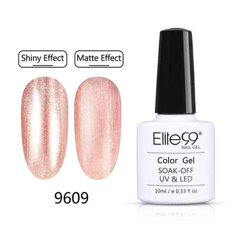 Buy Elite99 Resplendent Pearl Gel Polish UV Gel Nail Polish 10ml Pure Nail Color Top Coat Soak Off Nail Art Gel Varnish Manicure (E99-10ml-9609) - Purplle