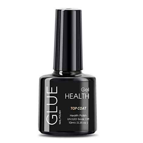 GLUE 10ml Top Coat foundation gel Polish UV LED Nail Polish Semi Varnish Permanent Gel (GL-10ml-Top)