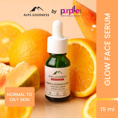 Buy Alps Goodness Vitamin C serum with Papaya & AHA for Glow for Normal to Oily Skin (15ml) | Vitamin C Serum| Glow Serum| Face Serum - Purplle
