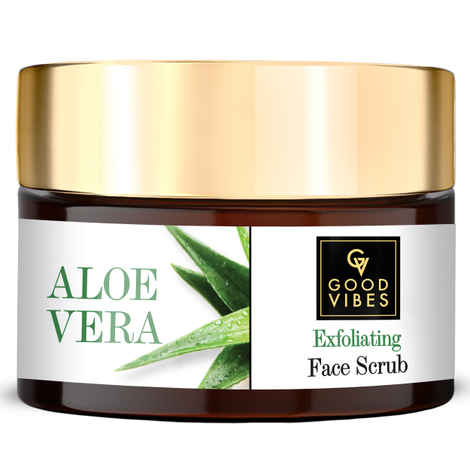 Buy Good Vibes Exfoliating Face Scrub - Aloe Vera (50 g) - Purplle