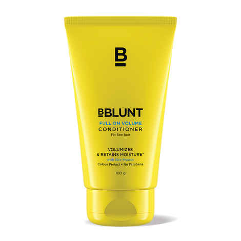 Buy BBLUNT Full On Volume Conditioner for Fine Hair, with Rice Protein, No Parabens, No SLS. 100gm - Purplle