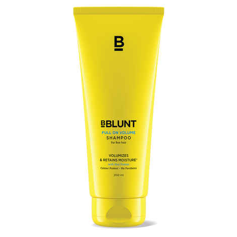 Buy BBLUNT Full On Volume Shampoo for Fine Hair, with Rice Protein. No Parabens. 200ml - Purplle