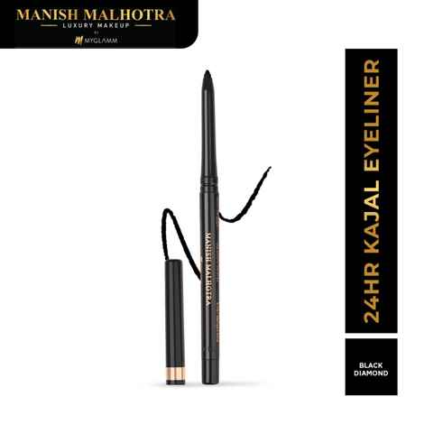 Buy Manish Malhotra Beauty By MyGlamm 24H Kajal Eyeliner-Black Diamond-0.35gm - Purplle