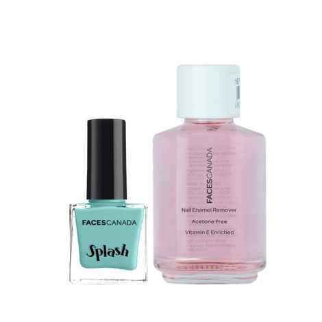 Buy Faces Canada Splash Nail Enamel Linty & Nail Enamel Remover 39 g - Purplle