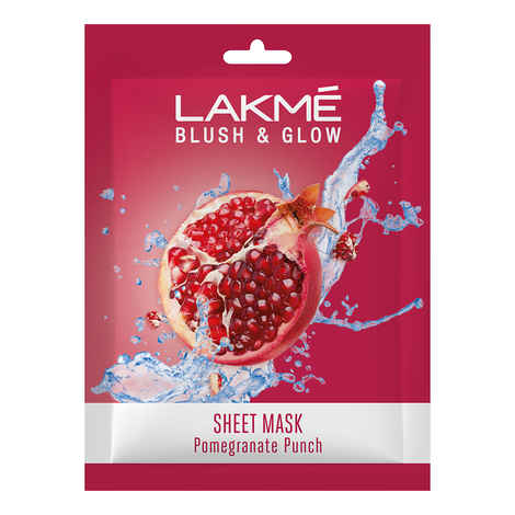 Buy Lakme Blush & Glow Pomegranate Sheet Mask, 20 ml - Purplle