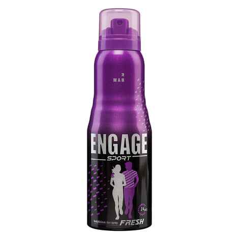 Buy Engage Sport Fresh Deodorant For Men, Spicy and Ambery, Skin Friendly, 165ml - Purplle