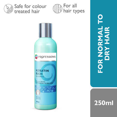 Buy Godrej Professional Keratin Rich Shampoo For Normal To Dry Hair (250 ml) - Purplle