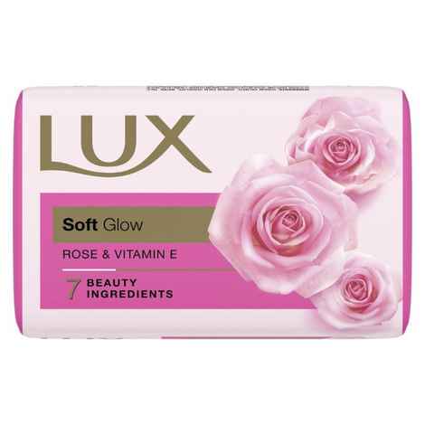 Buy Lux Soft Glow Rose & Vitamin E For Glowing Skin Soap Beauty Soap 150 g - Purplle