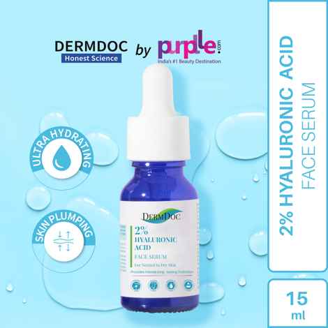 Buy DermDoc by Purplle 2% Pure Hyaluronic Acid Face Serum (15ml) - Purplle