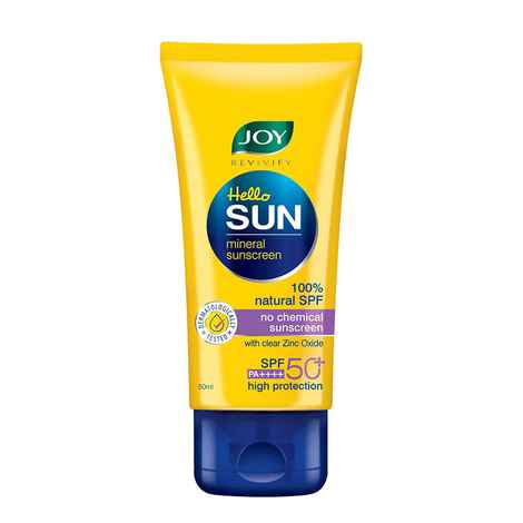 Buy Joy Revivify Hello Sun Mineral Sunscreen SPF 50 PA+++, 50 ml - Purplle