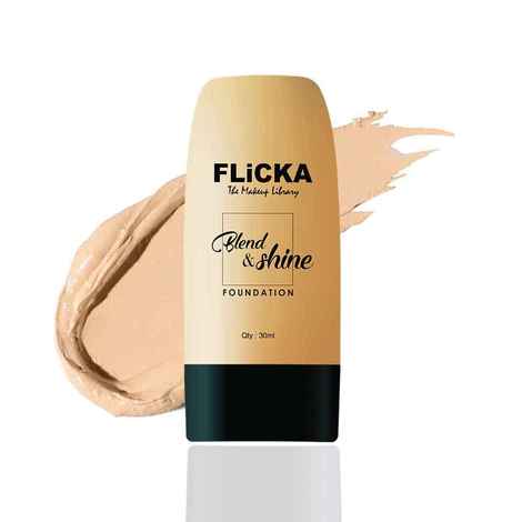 Buy Flicka Blend & Shine Foundation With Spf- 01 Ivory (30Ml) - Purplle