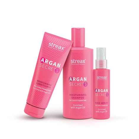 Buy Streax Professional Argan Secrets Colour Protect Complete Hair Care Combo - Purplle