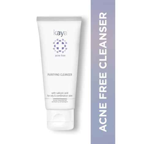 Buy Kaya Acne Free Purifying Cleanser Salicylic Acid face wash for pimple-prone combination oily skin 50 ml - Purplle