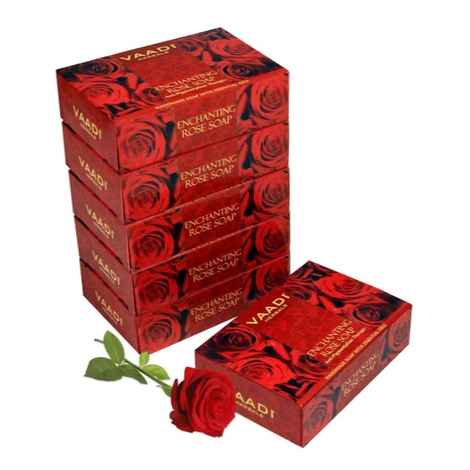 Buy Vaadi Herbals Enchanting Rose Soap with Mulberry Extract (5 + 1 Free) (75 g) (Pack of 6) - Purplle
