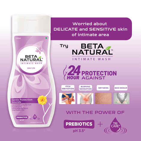 Buy Mederma Beta Natural Intimate Wash - Gentle Protection - Purplle