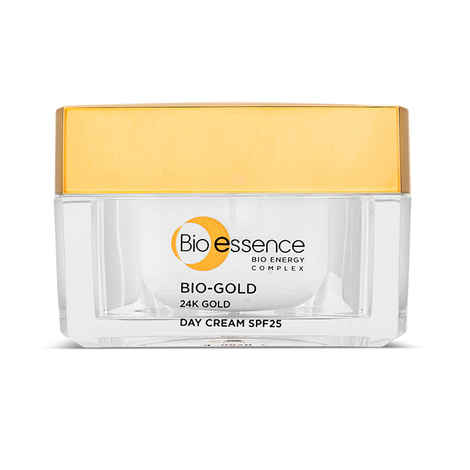 Buy Bio-essence Bio-Gold Day Cream SPF25/PA+++ | With Pure 24K Gold & Bio-Energy Complex™, Non-Greasy, Anti-Aging, Anti-Oxidant, UV Protection, Visible Radiance (40 g) - Purplle
