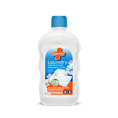 Savlon Laundry Disinfectant & Refreshing Liquid 500ml| After Detergent Wash|Kills germs on clothes|Fresh fragrance lasts upto 72 hrs|Safe on clothes, Natural