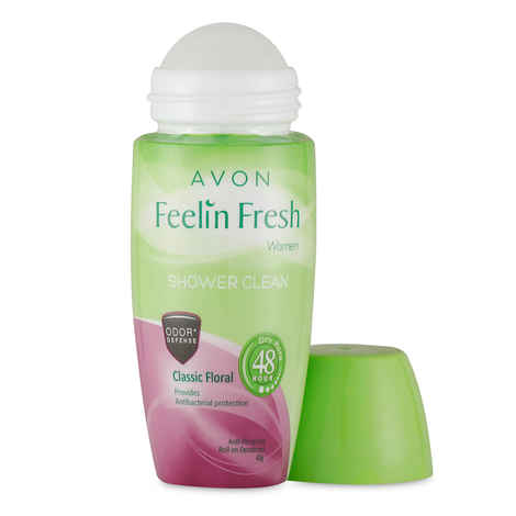 Buy Avon Feelin Fresh Roll-on Deo Classic Floral Antibacterial - 40 ml - Purplle