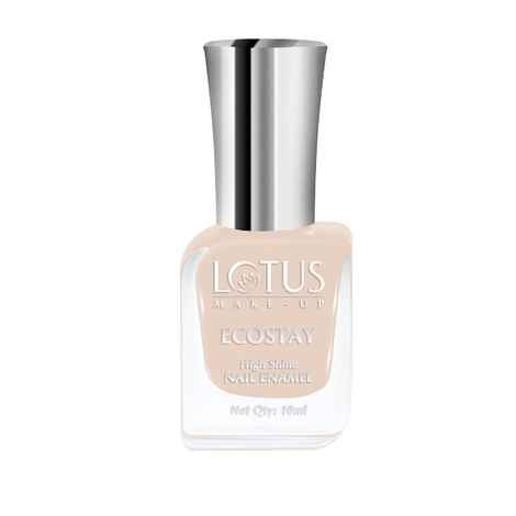 Buy Lotus Make-Up Ecostay Nail Enamel Nude Flirt | Easy to Apply | Glossy Finish | 10ml - Purplle