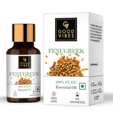 Buy Good Vibes 100% Pure Essential Oil - Fenugreek (10 ml) - Purplle