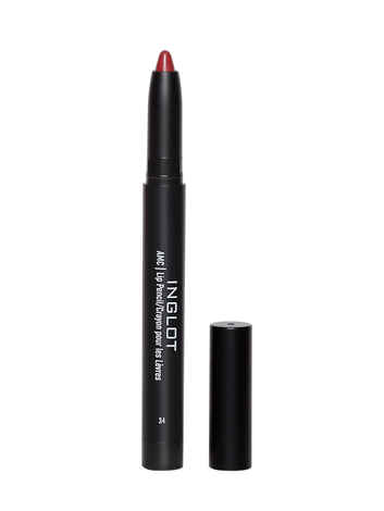 Buy INGLOT AMC LIP PENCIL MATTE WITH SHARPENER 34 - Bright Maroon - 1.8 G - Purplle