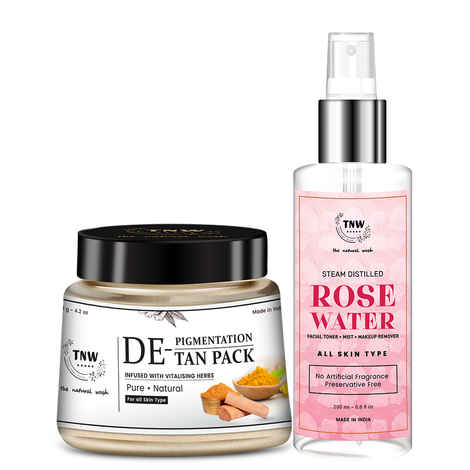 Buy TNW-THE NATURAL WASH Oat Cleanse, Skinfix Ayurvedic Depigmentation Tan Removal & Steam Distilled Rose Water Combo for Exfoliated & Glowing Skin (All Natural, Alcohol-free) Combo of 2 - Purplle